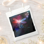 Glimmerne Rote Libelle Geschenktütchen (Ausgeschnitten)