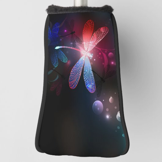 Glimmerne Rote Libelle Golf Headcover (Rotieren 90)