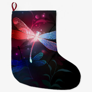 Glimmerne Rote Libelle Großer Weihnachtsstrumpf