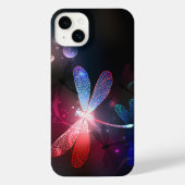 Glimmerne Rote Libelle iPhone Hülle (Rückseite)