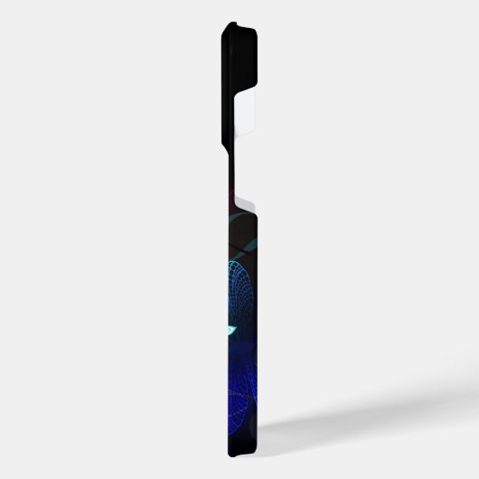 Glimmerne Rote Libelle iPhone Hülle (Linke Seite)