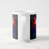Glimmerne Rote Libelle Jumbo-Tasse (Rückseite)