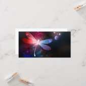 Glimmerne Rote Libelle Karte (Vorderseite/Rückseite Beispiel)