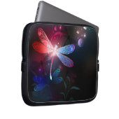 Glimmerne Rote Libelle Laptopschutzhülle (Vorne Rechts)