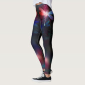 Glimmerne Rote Libelle Leggings (Links)