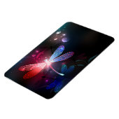 Glimmerne Rote Libelle Magnet (Linke Seite)