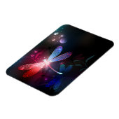 Glimmerne Rote Libelle Magnet (Linke Seite)