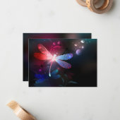 Glimmerne Rote Libelle Mitteilungskarte (Vorderseite/Rückseite Beispiel)