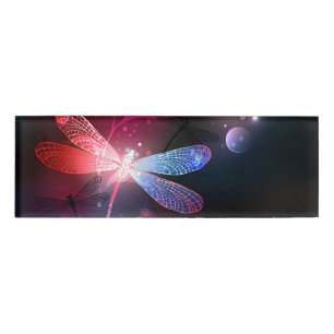 Glimmerne Rote Libelle Namenschild