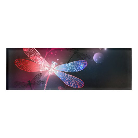 Glimmerne Rote Libelle Namenschild (Vorderseite)