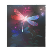 Glimmerne Rote Libelle Notizblock (Vorderseite)