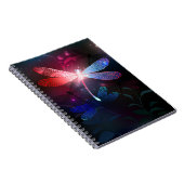 Glimmerne Rote Libelle Notizblock (Rechte Seite)