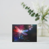 Glimmerne Rote Libelle Platzkarte (Stehend Vorderseite)