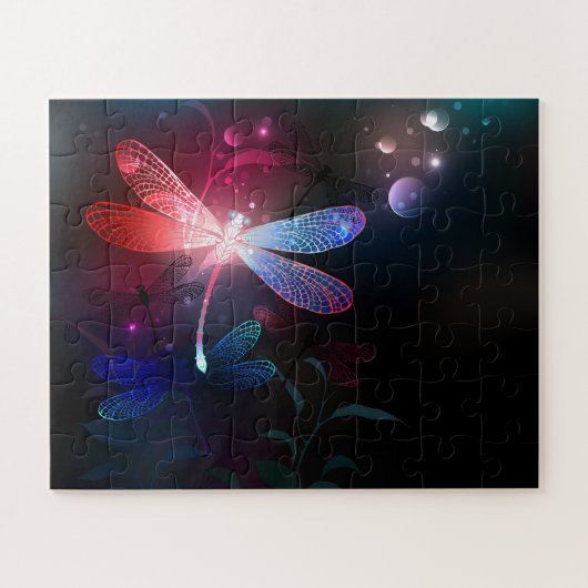 Glimmerne Rote Libelle Puzzle (Horizontal)
