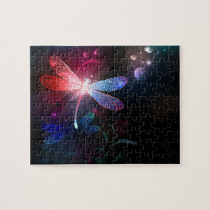 Glimmerne Rote Libelle Puzzle
