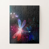 Glimmerne Rote Libelle Puzzle (Vertikal)