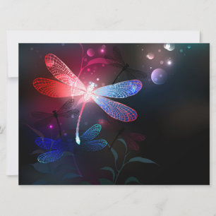 Glimmerne Rote Libelle Save The Date