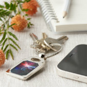 Glimmerne Rote Libelle Schlüsselanhänger (Seite)