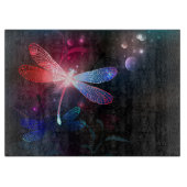 Glimmerne Rote Libelle Schneidebrett (Vorderseite)