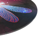 Glimmerne Rote Libelle Schneidebrett (Ecke)