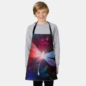 Glimmerne Rote Libelle Schürze (Getragen)