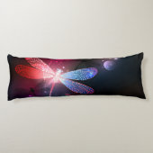 Glimmerne Rote Libelle Seitenschläferkissen (Rückseite)