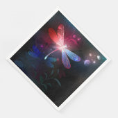 Glimmerne Rote Libelle Serviette (Ecke)