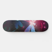 Glimmerne Rote Libelle Skateboard (Horizontal)