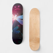 Glimmerne Rote Libelle Skateboard (Vorderseite)