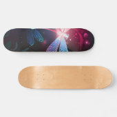 Glimmerne Rote Libelle Skateboard (Horizontal)