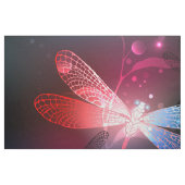 Glimmerne Rote Libelle Stoff (Fat Quarter (45,7 x 55,9 cm))