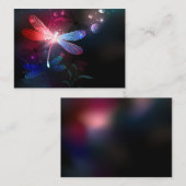 Glimmerne Rote Libelle Terminkarte (Vorne/Hinten)