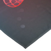 Glimmerne Rote Libelle Tischdecke (Schrägansicht)