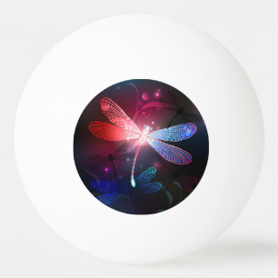 Glimmerne Rote Libelle Tischtennisball