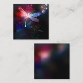 Glimmerne Rote Libelle Treuekarte (Vorne/Hinten)