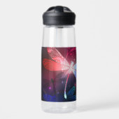 Glimmerne Rote Libelle Trinkflasche (Vorne)