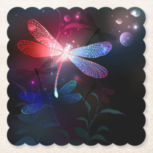 Glimmerne Rote Libelle Untersetzer