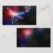 Glimmerne Rote Libelle Visitenkarte (Vorne/Hinten)