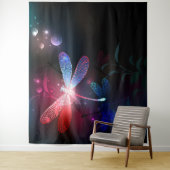 Glimmerne Rote Libelle Wandteppich (Beispiel)