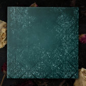 Glimmery Aquamarin Grunge | Rich Dark Green Glam D Fliese