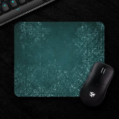 Glimmery Aquamarin Grunge | Rich Dark Green Glam D Mousepad