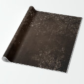 Glimmery Bronze Grunge | Rich Brown Glam Damask Geschenkpapier (Ungerollt)