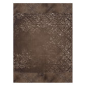 Glimmery Bronze Grunge | Rich Brown Glam Damask Tischdecke (Vorderseite)