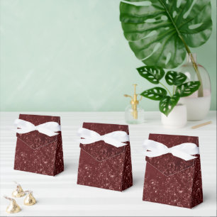Glimmery Henna Grunge   Rich Blood Red Glam Damask Geschenkschachtel