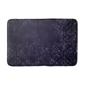 Glimmery Indigo Grunge | Lila Damast um Mitternach Badematte (Vorderseite)