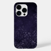 Glimmery Indigo Grunge | Lila Damast um Mitternach Case-Mate iPhone Hülle (Rückseite)