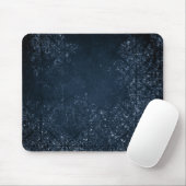 Glimmery Navy Grunge | Dark Sapphire Blue Damask Mousepad (Mit Mouse)