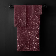 Glimmery Wine Grunge | Sangria Bordeaux Damask