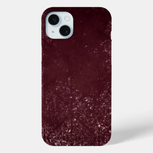 Glimmery Wine Grunge   Sangria Bordeaux Damask Case-Mate iPhone Hülle