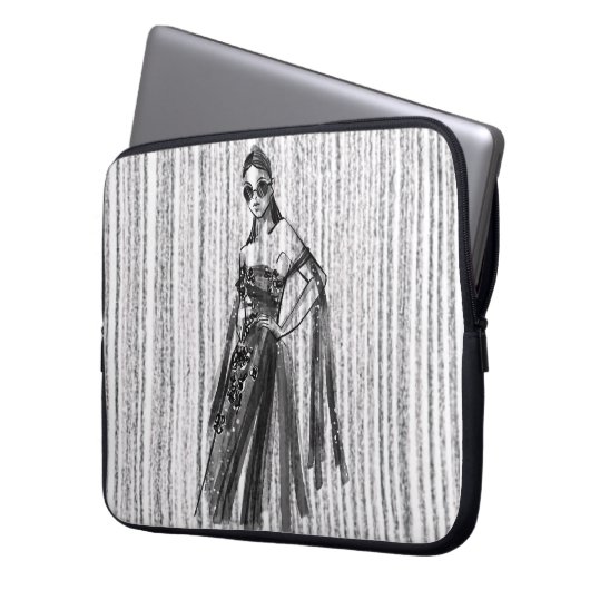 "GlimmrTech-Couture" Laptopschutzhülle (Vorderseite Links)